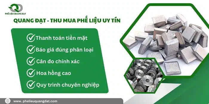 Quang Đạt có nhiều năm kinh nghiệm trong việc thu mua phế liệu, được nhiều khách hàng lựa chọn.