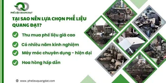 Quang Đạt luôn tự tin về chất lượng dịch vụ thu mua phế liệu của mình đảm bảo khách hàng sẽ hài lòng khi lựa chọn sử dụng.