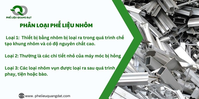 Phân loại phế liệu nhôm giúp Quang Đạt đưa ra mức giá chính xác cho khách hàng.