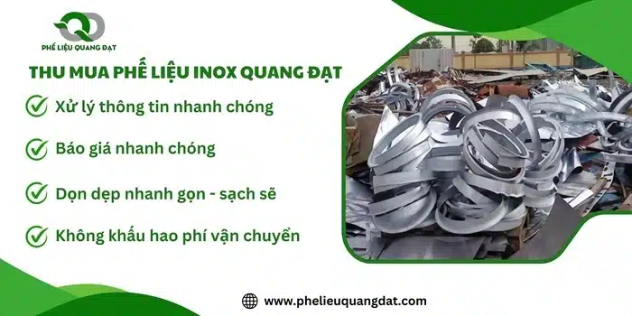 Thu mua phế liệu Inox giúp bảo vệ môi trường, tiết kiệm nguồn tài nguyên, mang lại cho khách hàng nguồn thu nhập nhập mới.