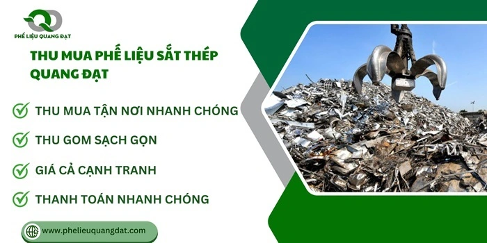 Quang Đạt thu mua phế liệu sắt thép các loại, tại Quang Đạt khách hàng sẽ được trải nghiệm dịch vụ tốt nhất.